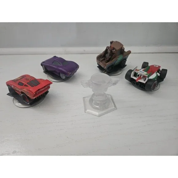 DISNEY INFINITY Lightning McQueen/Holley/Francesco/Mater Figure Lot 5 Playset‎ - Picture 7 of 8